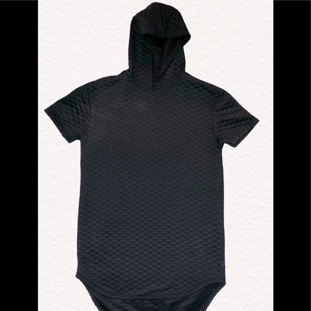 Short Sleeved Black Hoodie